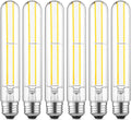 7.3" T10 Tubular LED Light Bulb, 60W Eq, Dimmable, Daylight 5000K, 6-Pack