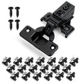 20 Pack (10 Pair) Soft Close Cabinet Hinges, 1/2 Overlay Soft Close Hinges Cabinet, Stainless Steel, Built-in Damper