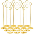 16PK Gold Table Number Holders Place Card Holders 12 Inch Table Card Holders Steel Card Holders for Photos, Food