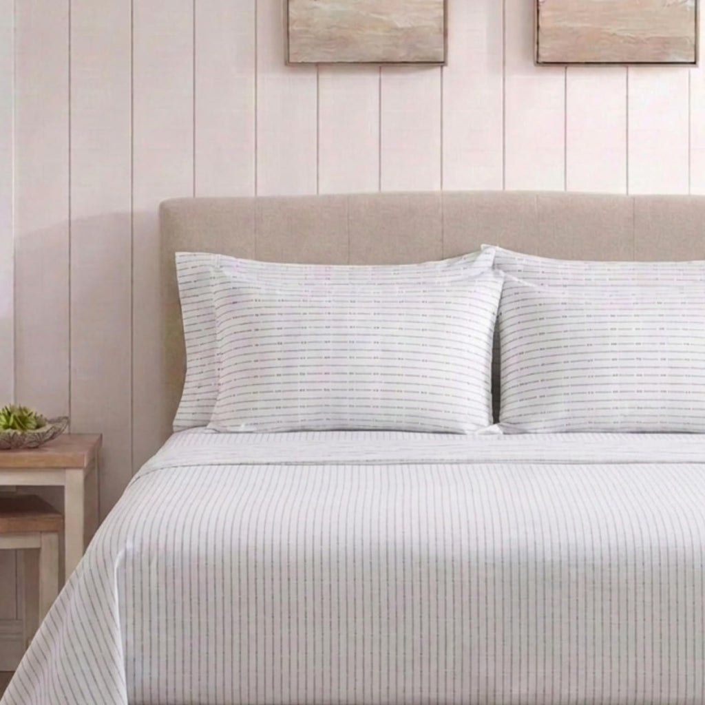 Twin Cotton Percale Sheet Set with Matching Pillowcase