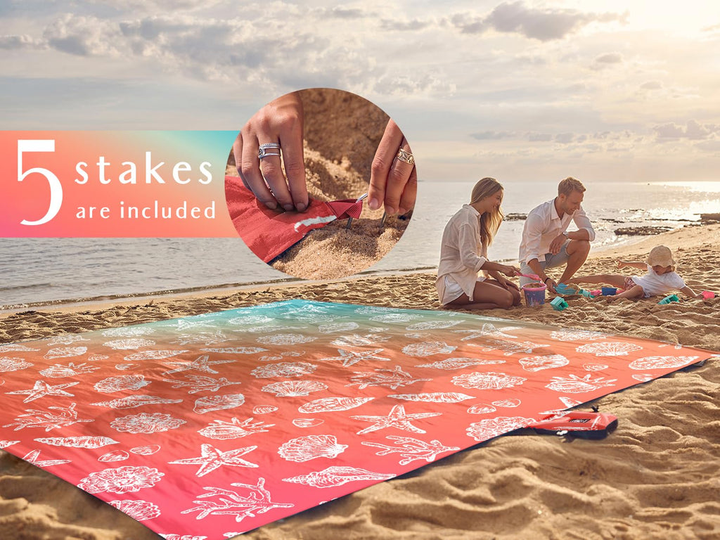 Beach Blanket Waterproof Sandproof Oversized - Extra Large Beach Mat
