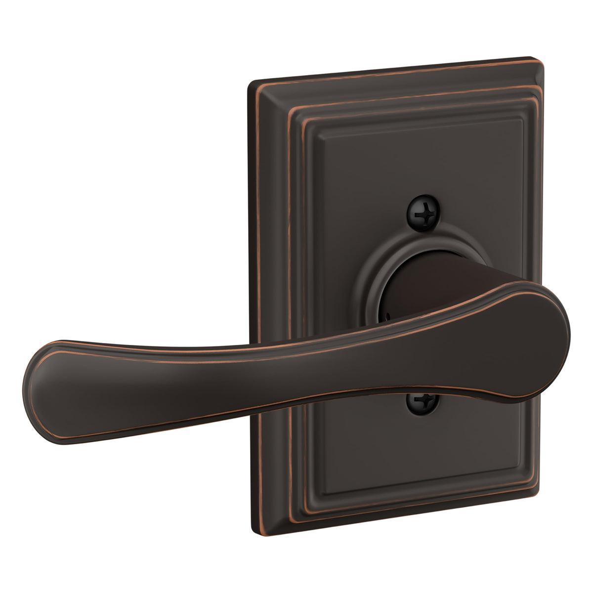 Avila Non-Turning Dummy Door Handle, Reversible, Aged Bronze