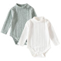 Baby Turtleneck Bodysuit 2 Pack Long Sleeve Ribbed Onsies