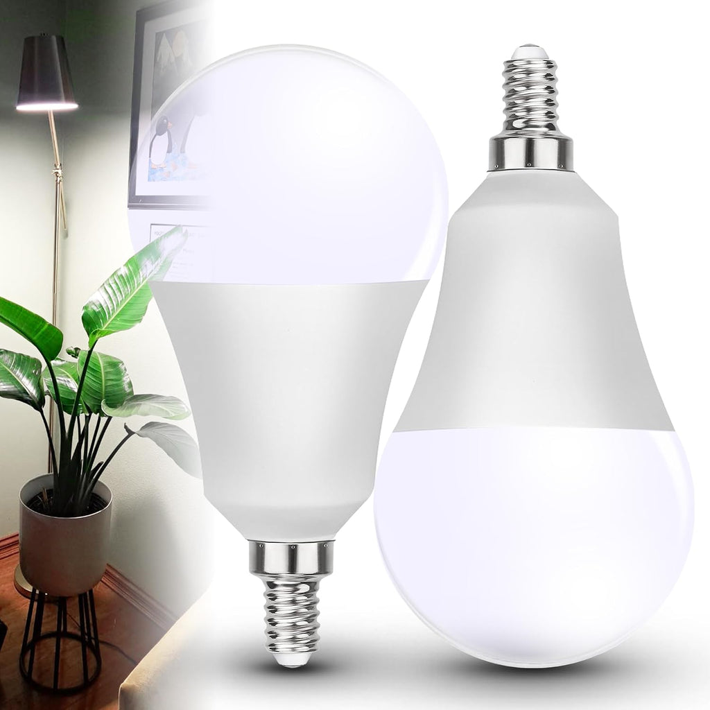 E12 Small Candelabra LED Grow Light Bulbs, Full Spectrum Plant Light Bulb