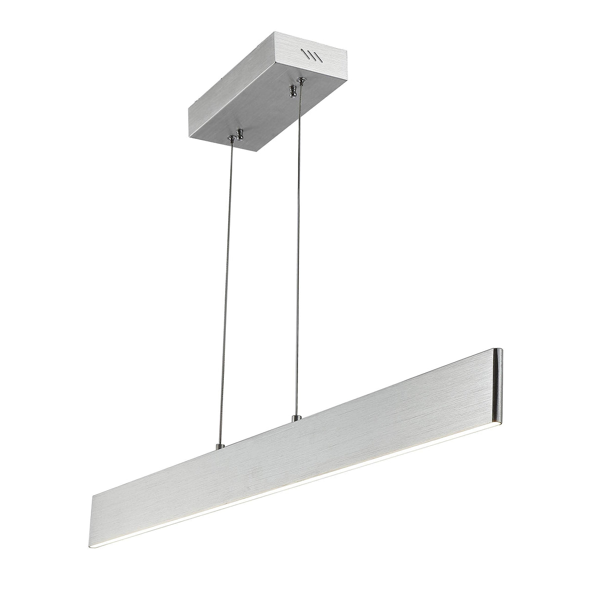 Draper 1-Light LED Linear Pendant 40", Brushed Aluminum