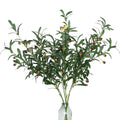 39'' Tall Faux Olive Branches for Vases, Artificial Greenery Stems Decor
