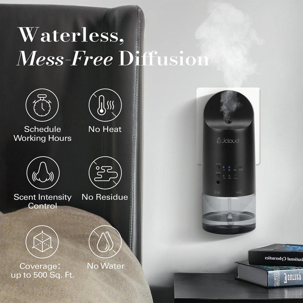 Waterless Plug in Scent Diffuser for Essential Oils, Black