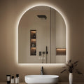 30"x36" Arched LED Lighted Bathroom Mirror with Lights