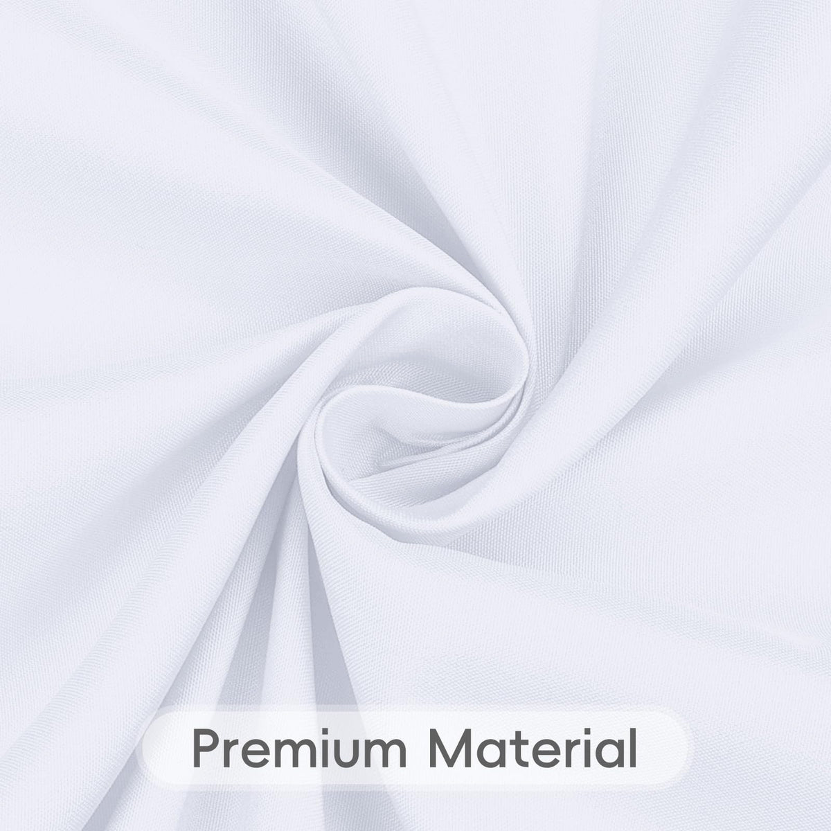 8 Pack White Round Tablecloth 108 Inch for 36"-84" Table