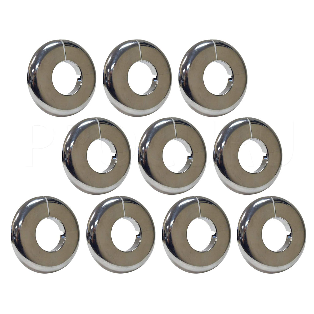 1-Inch CTS (1-1/8" OD) Split Plastic Lightweight Escutcheon Cover Plate