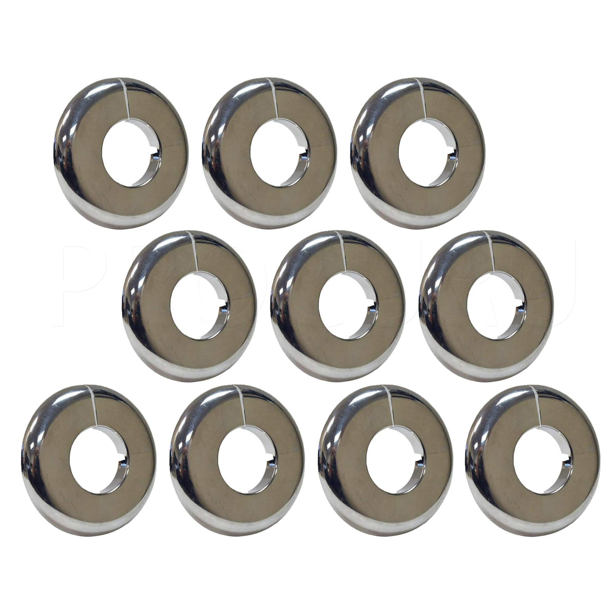 1-Inch CTS (1-1/8" OD) Split Plastic Lightweight Escutcheon Cover Plate