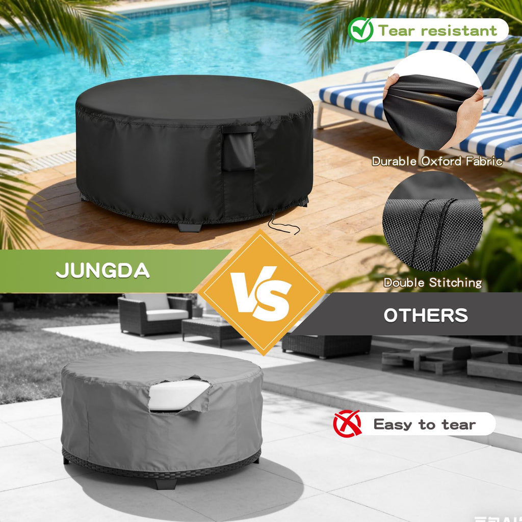 Patio Furniture Cover Round for 48 Inch Outdoor Dinner Table