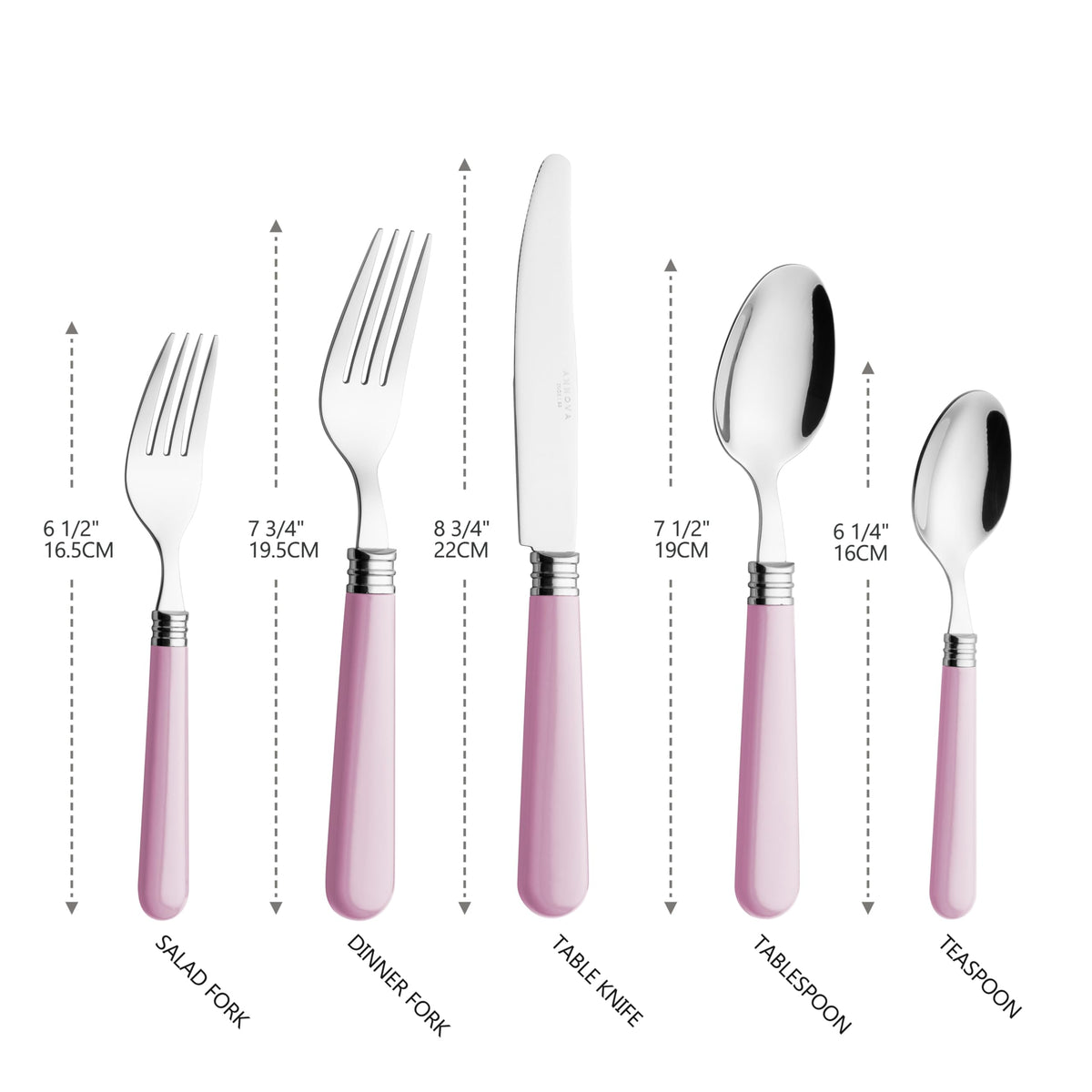 Silverware Set 20 Pieces Cutlery Stainless Steel Colorful Fun Handle Flatware Service for 4 - Dinner Knife, Dinner