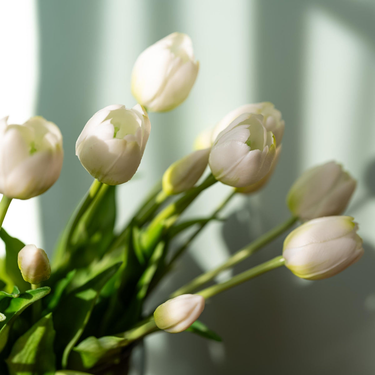 20Pcs Artificial Tulips Flowers Real Touch Latex - Faux Tulips Bouquet Decor, Wedding Centerpieces, Spring Floral