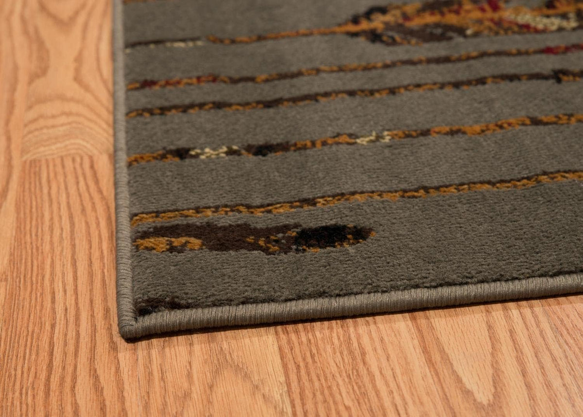 Of America Affinity Quilted Arrow Rug - 7ft. 10in. x 10 ft. 6in. Blue/Gray Southwestern Area Rug with Jute Backing