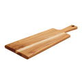 Serving Board 19 in x 7.5 in Teak Wood Rectangle with Handle, 81000/024DS