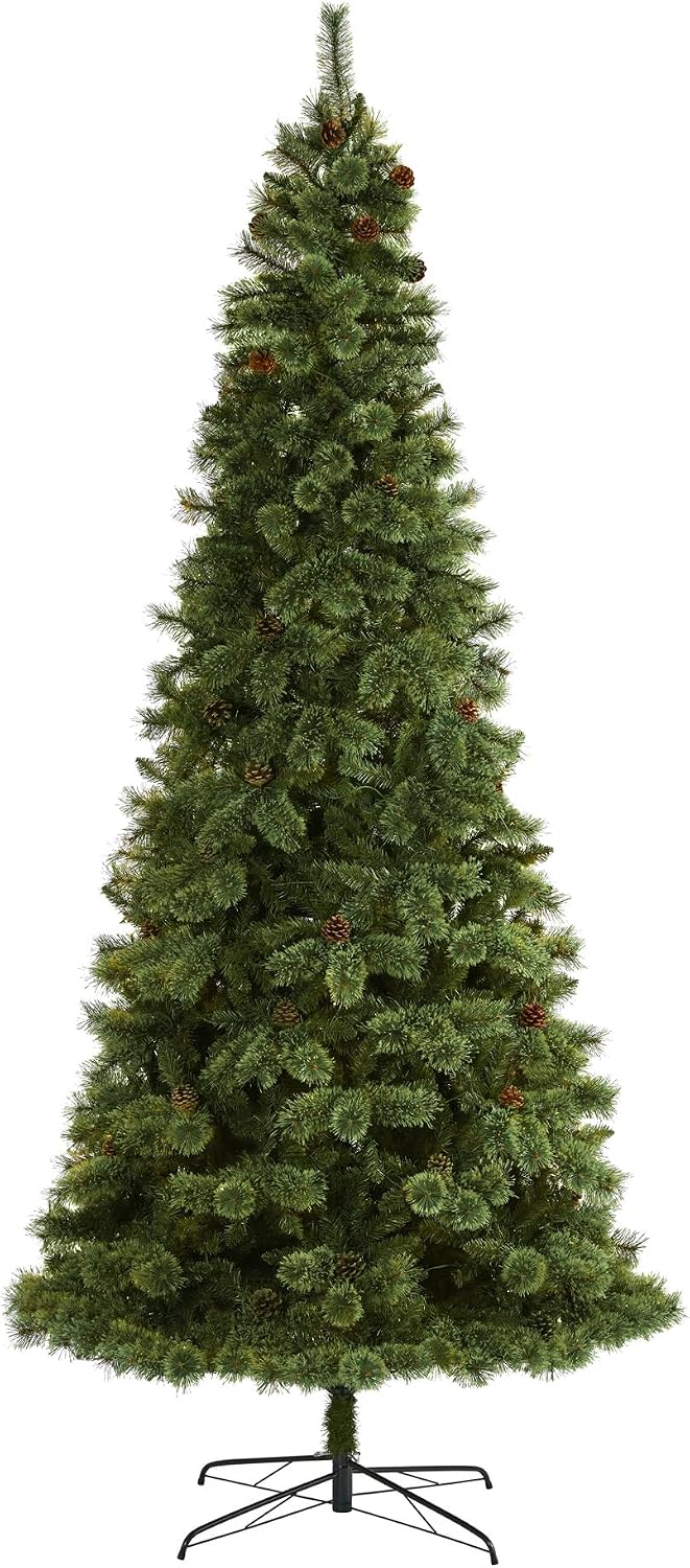 10ft. White Mountain Pine Artificial Christmas Tree with 1875 Bendable Branches