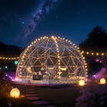 Upgraded 12FT Garden Dome Tent, Outdoor Clear Bubble Tent for 6-10 People, Geodesic Dome Greenhouse with Waterproof