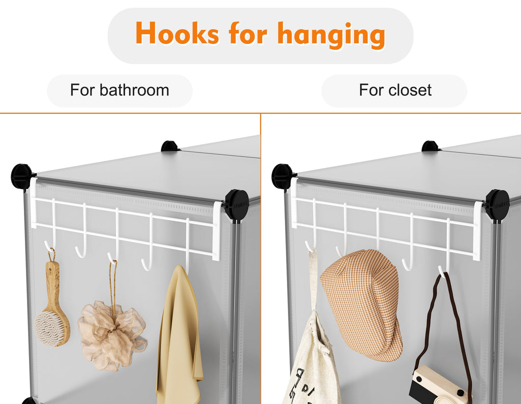 Closet Organizers and Storage, 12 Cube Storage Organizer, Grey