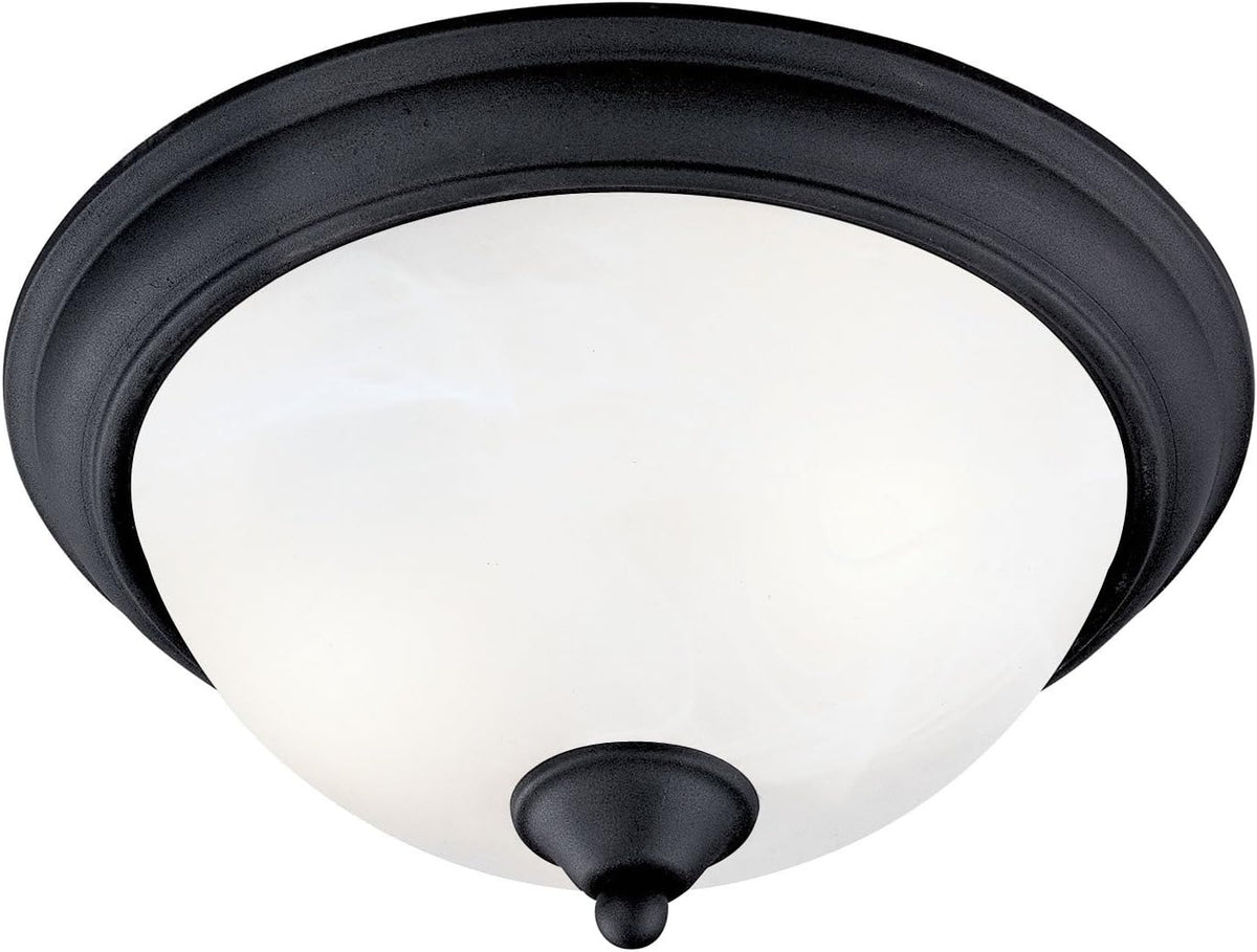 Tuscany 12-1/2-Inch 6-Inch Ceiling Lighting Fixture Textured Black