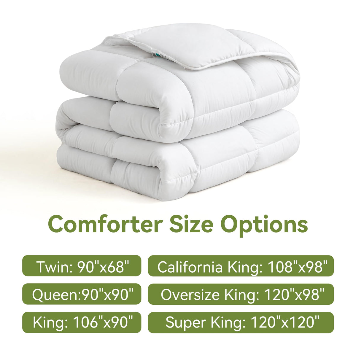 Super Comforter Down Alternative Duvet Insert, 120x120IN