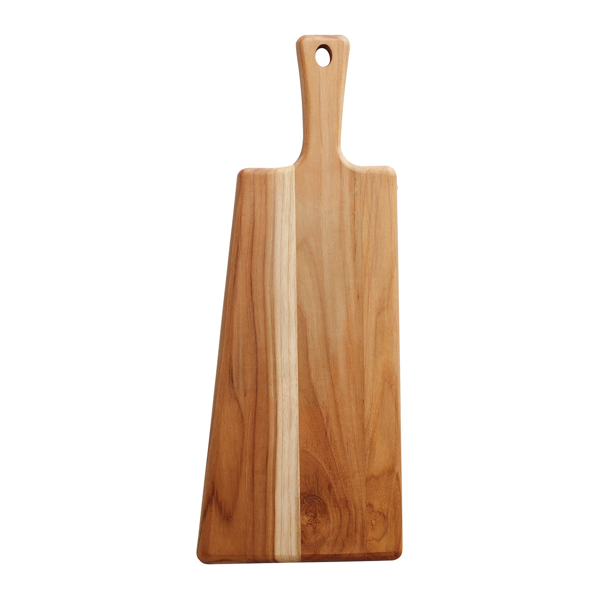 Serving Board 19 in x 7.5 in Teak Wood Rectangle with Handle, 81000/024DS