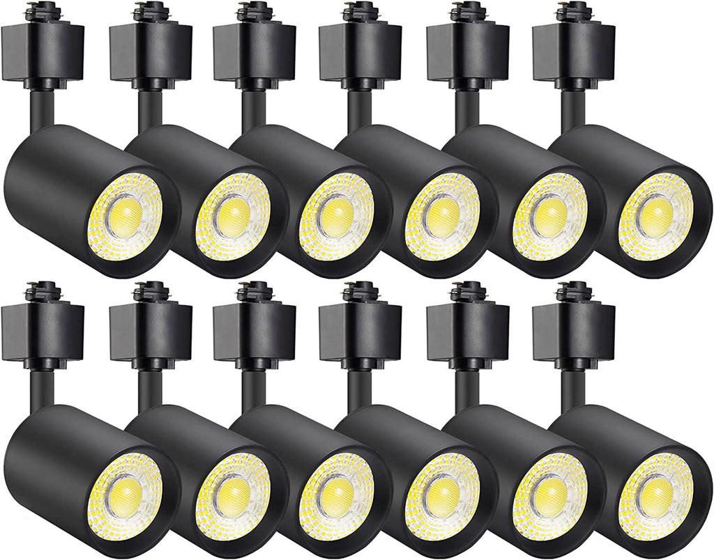 10W Dimmable LED Track Lighting Heads H Type, Black