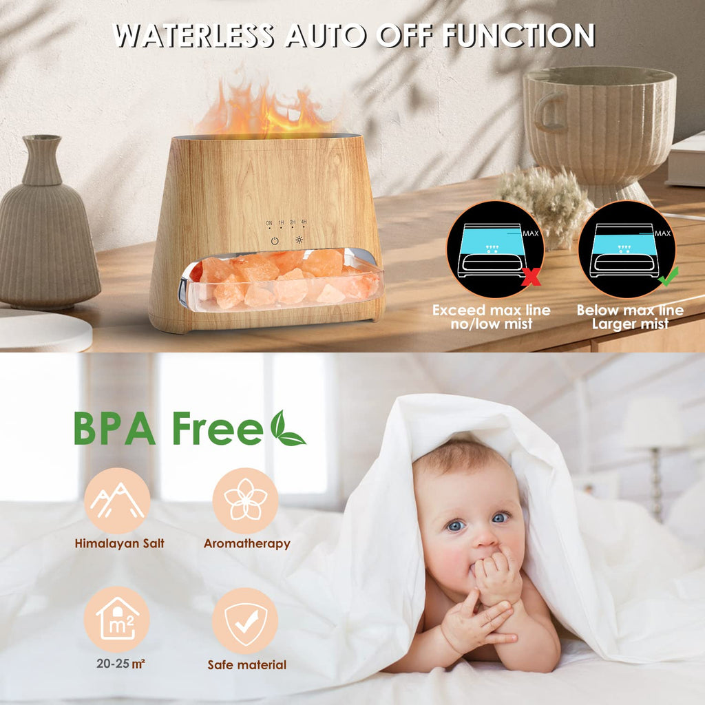 2-in-1 Essential Oil Diffuser & Himalayan Salt Lamp