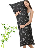 Full Body Pillow with Removable Pillowcase for Adults,(Memory Foam Filling)(Long Pillow for Side Sleepers) (Fluffy