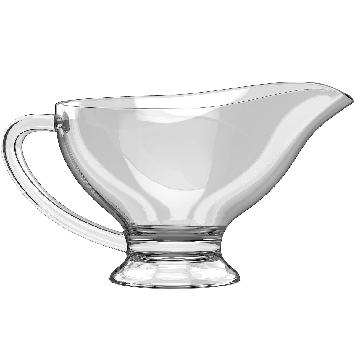 SET OF 2 Glass Gravy Boat - 7 oz with Handle Creamer Pitcher for Dining, Sauces, Salad Dressing Home Decor