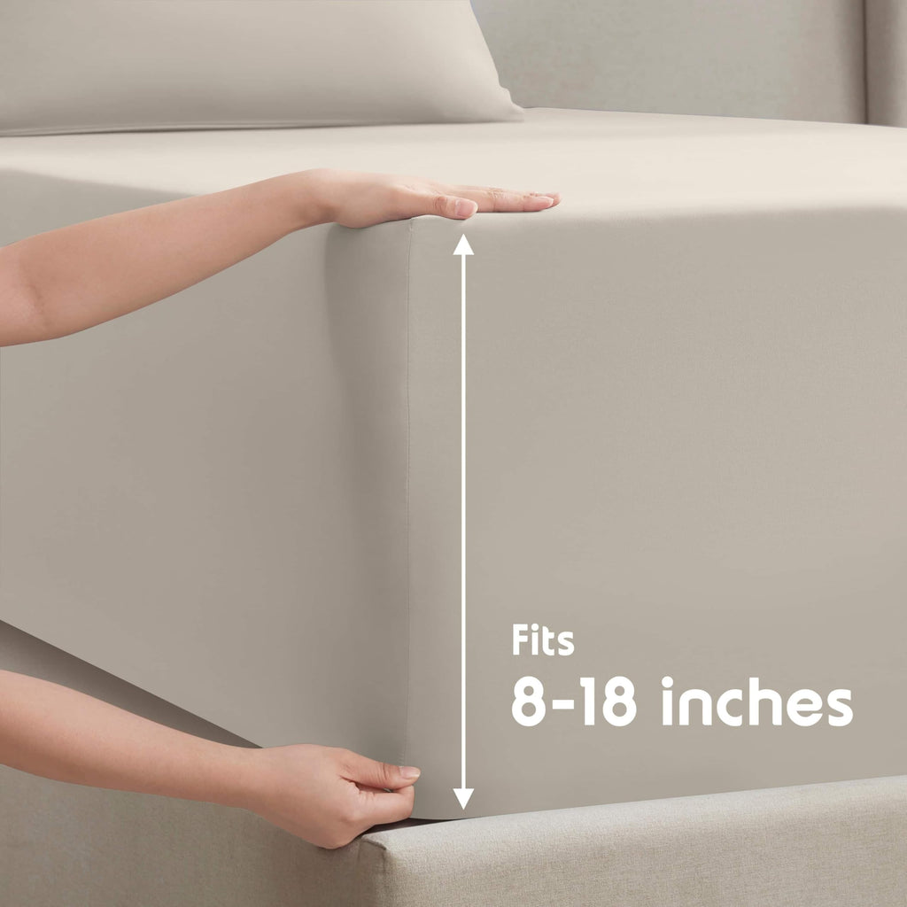 Sheet Set - Bed Sheets - Linen - 4-Piece Deep Pocket