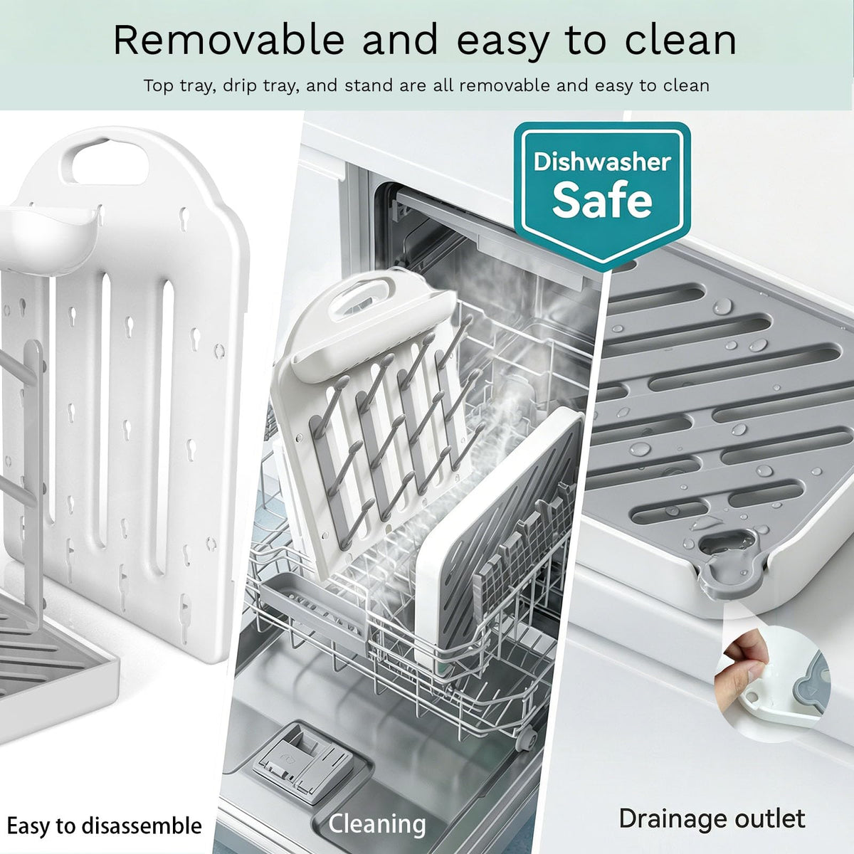 Baby Bottle Drying Rack 2 Pack, 24-Hook Modular Vertical Bottle Drying Rack for Baby Bottles, Pump Parts and