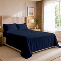 Full XL Sheets, Luxury Soft 100% Egyptian Cotton, 4 Pcs Dorm Bedding Set to Fit Upto 15" Deep College Room Mattress