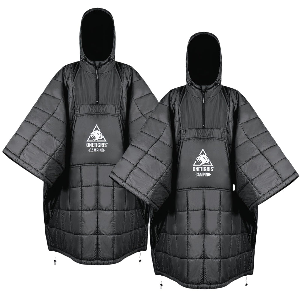Blanket Poncho, Wearable Hoodie Blanket for Outdoors
