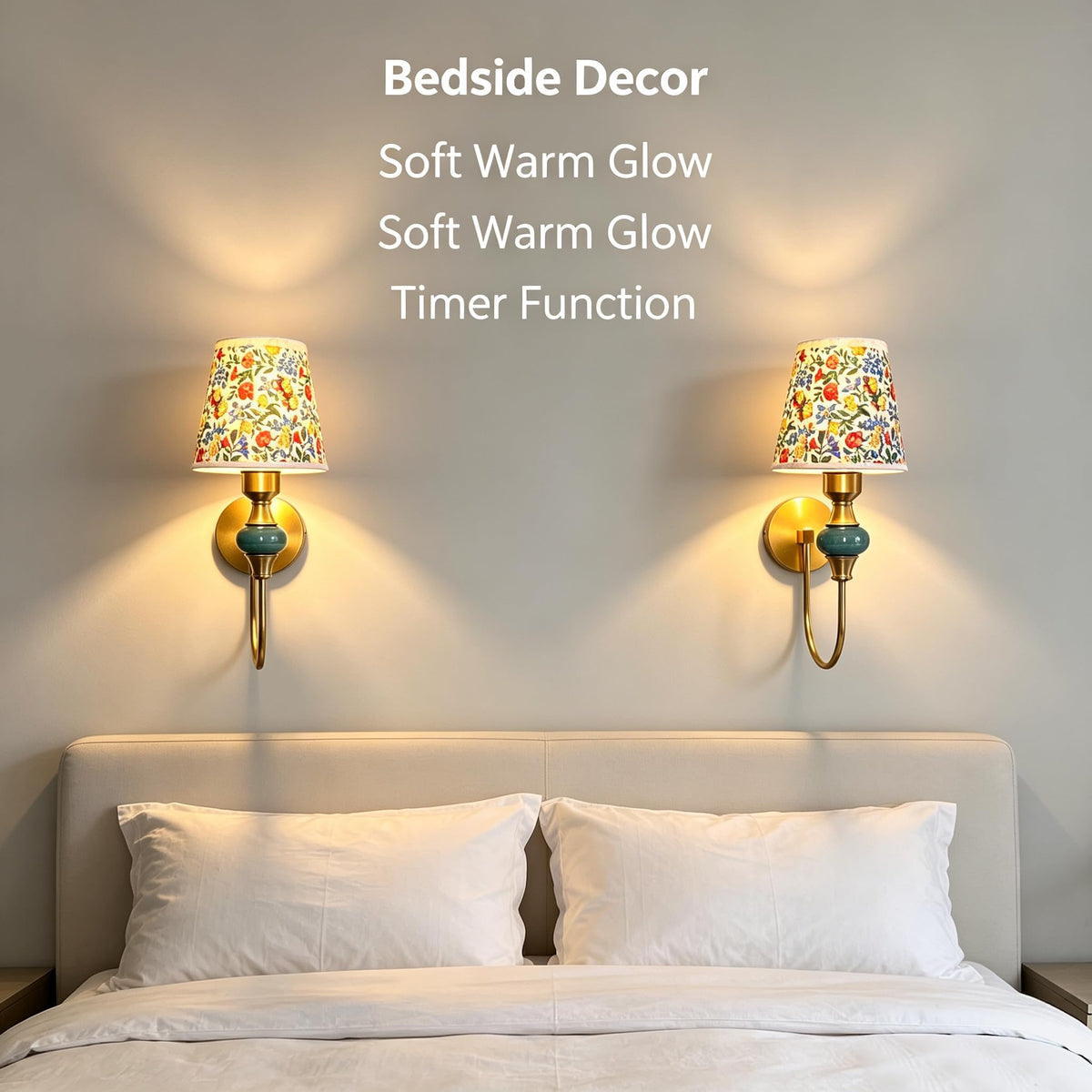 Wall Sconces Set of 2 Rechargeable Battery Operated Wall Lamp 5000mAh 15 Color Changing Dimmable Wall Light