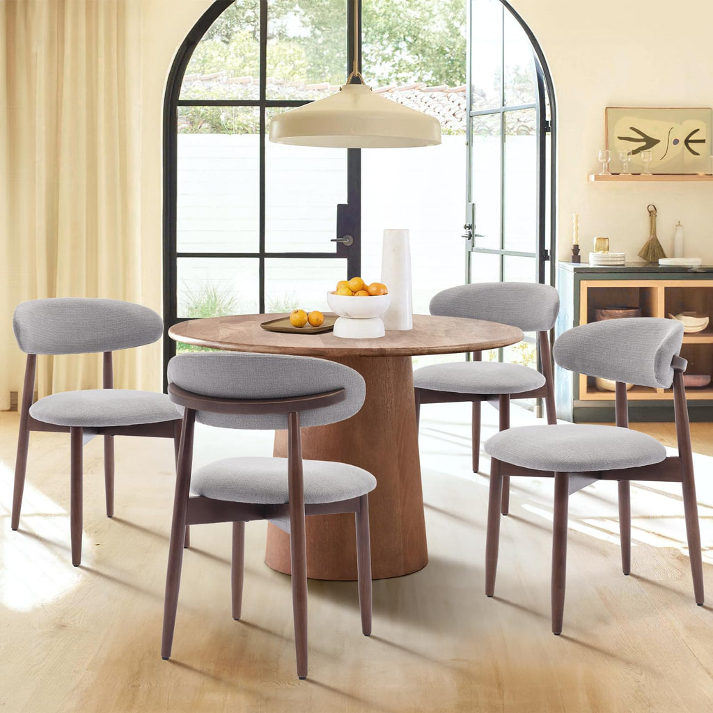 Wooden Dining Chairs Set of 2, Upholstered Kitchen Chair