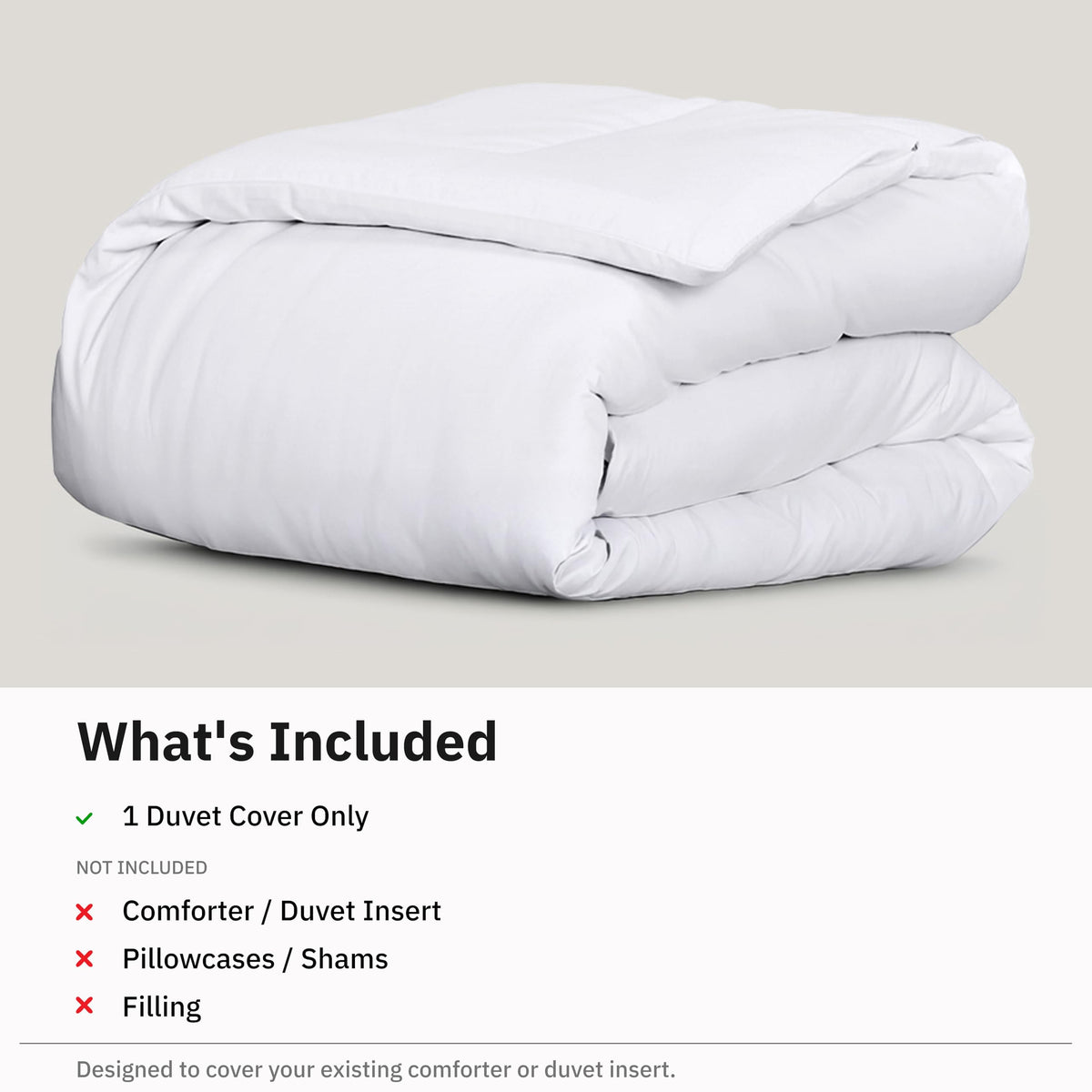 Luxury Duvet Cover, White