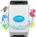 Portable Washing Machine 17.8Lbs Capacity Portable Washer with Drain Pump 2.4Cu.ft Full-Automatic Compact Washer with 10 Programs 8 Water Level for Home, Apartment, RV, Dorms