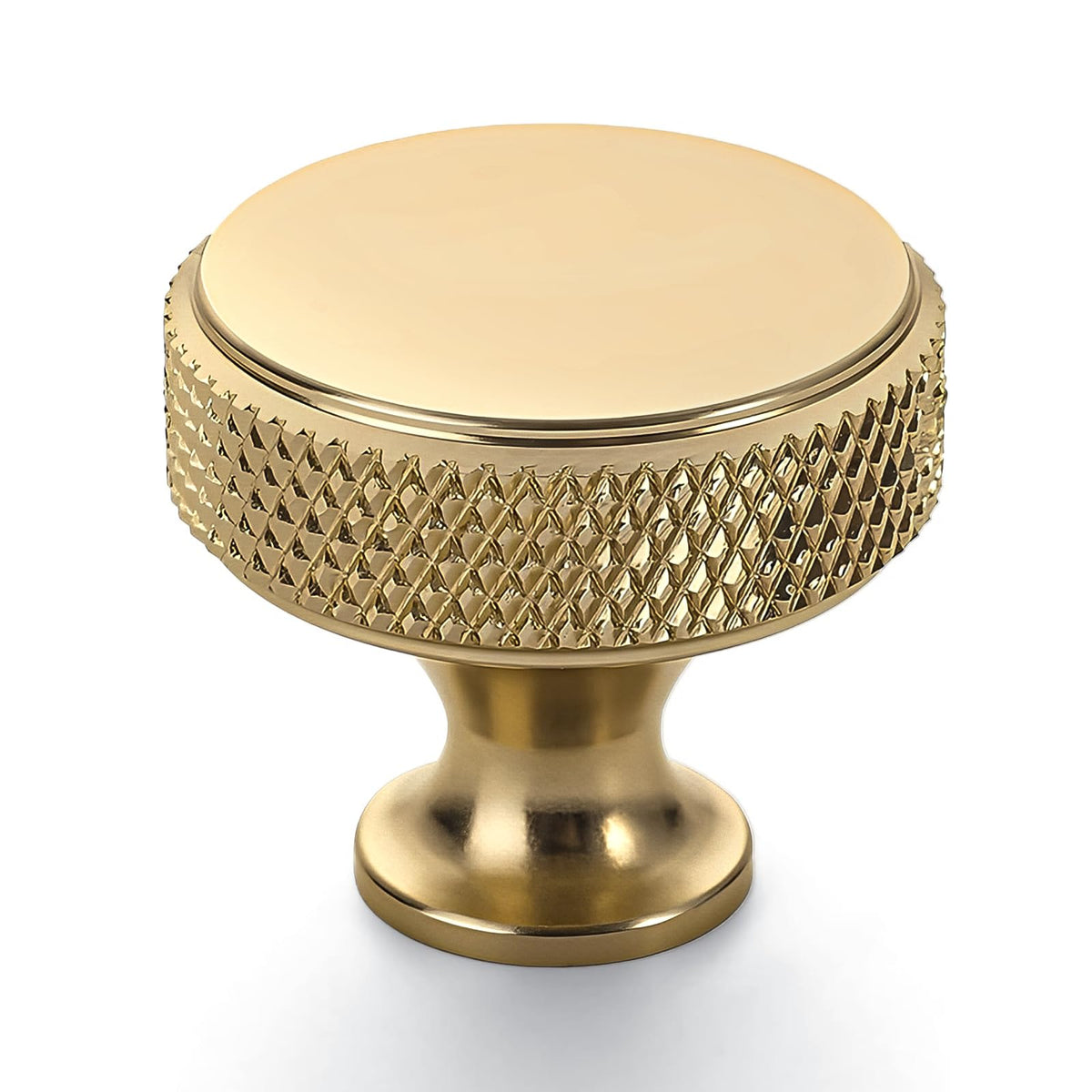 10 Pack Champagne Bronze Knurled Cabinet Knobs Kitchen Cabinet Handles for Drawer, Cupboard and Wardrobe