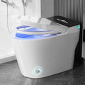 Smart Tankless One-Piece Toilet with Built-In Bidet, Dual Auto Flush, Foam System, Foot Sensor, Heated Seat, Warm Water, Air Dryer, LED Display