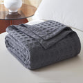 Waffle Merino Wool Blanket, Natural Weave Wool Blanket