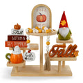 Fall Decorations, 6Pcs Thanksgiving Fall Tiered Tray Decor Set
