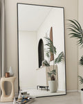 76"x34" Floor Mirror Full Length, Large Black Mirror