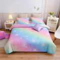 6Pcs Gradient Glitter Full Comforter Sets for Kids - Set of 6