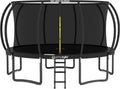 Trampoline with Net for Kids 8FT 10FT 12FT 14FT 15FT 16FT | ASTM-compliant trampoline with enclosure, non-slip