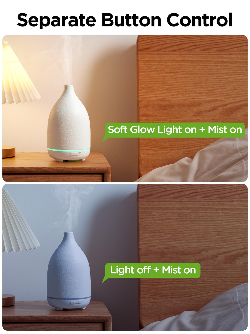 150ml Ceramic Essential Oil Diffuser, Diffusers, White