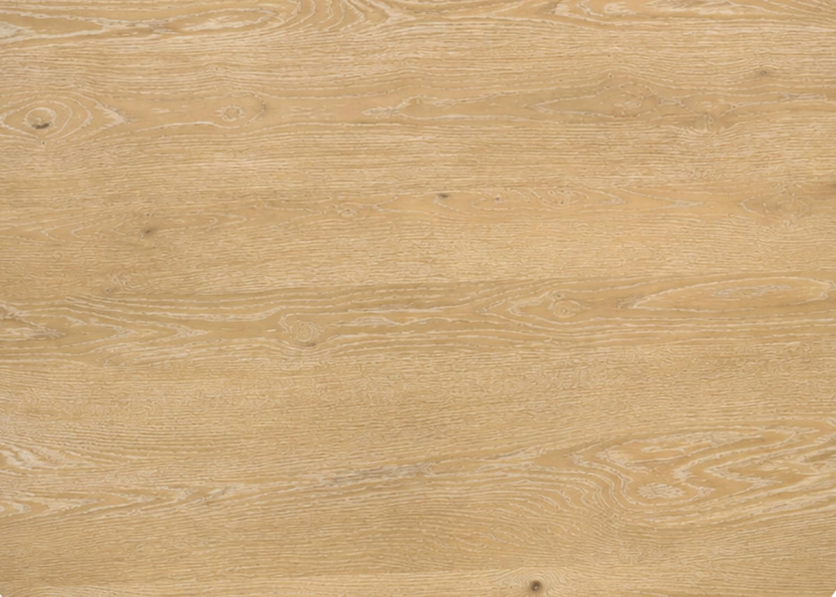 Terra 59" Transitional Round Dining Table with Pedestal Base, Natural Oak