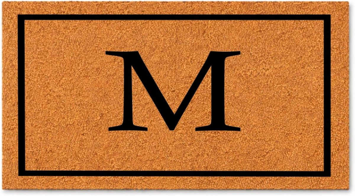 Doormat - Personalized Monogram Letter Welcome Door Mat (24x72) 1410 | Personalized Housewarming Gift, New Home