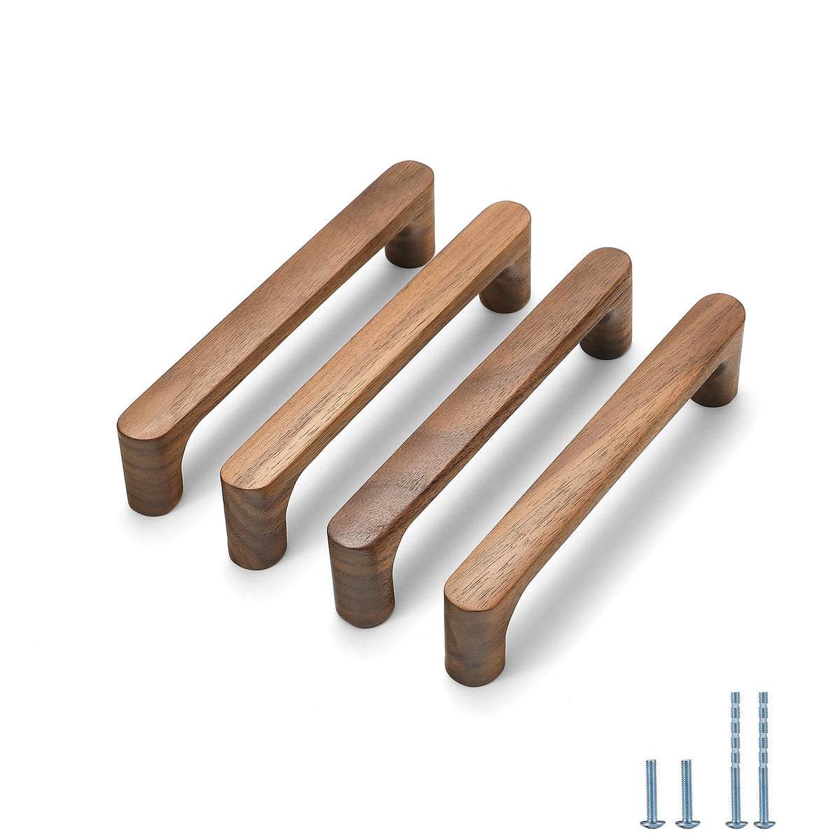 Walnut Round 5 in 10 pcs Wooden Drawer Pulls Handle pulls for cabinets Kitchen Cabinet Drawer pulls Cabinet Door Pull