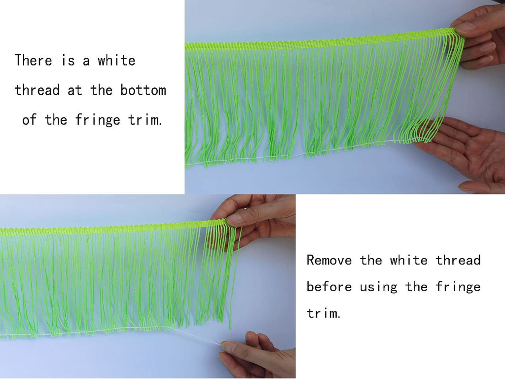 Chainette Fringe Trim 6 Inch 10 Yards Tassel Fringe Trim for Sewing Craft DIY Decoration(914 Gray)